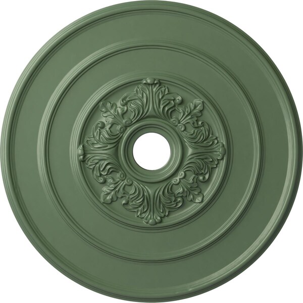 Ekena Millwork Traditional with Acanthus Leaves Ceiling Medallion, 26"OD x 3 1/8"ID x 1 1/2"P, Athenian Green CM26TAAGF - main